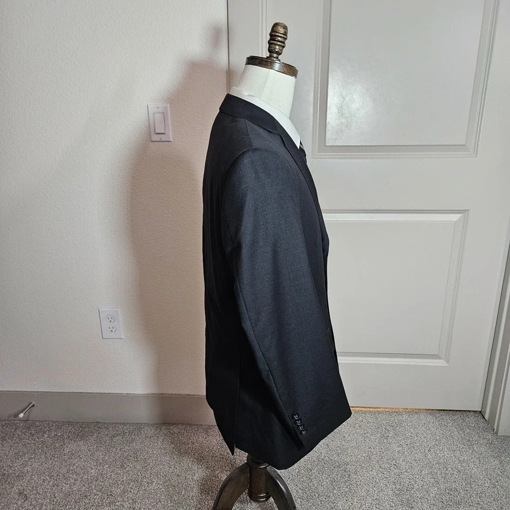 Jhane Barnes Wool Cashmere 42S Suit Blazer Jacket‎ Men Black